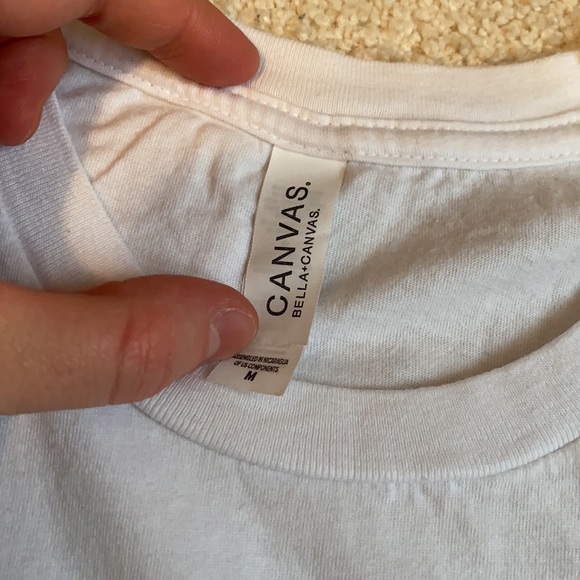 White vegan graphic tshirt - Picture 8 of 8